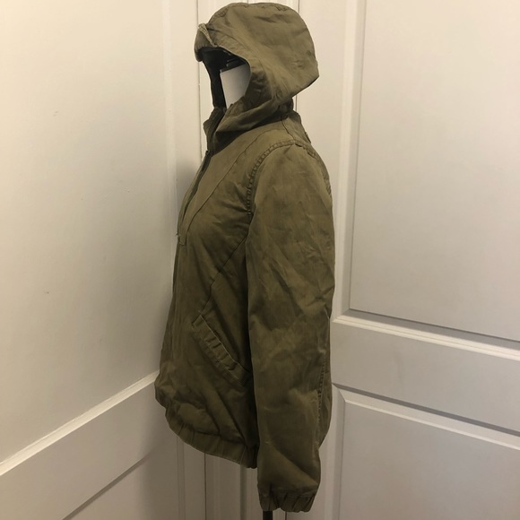 Horny toad fleece lined hooded half zip coat size small - Picture 2 of 5